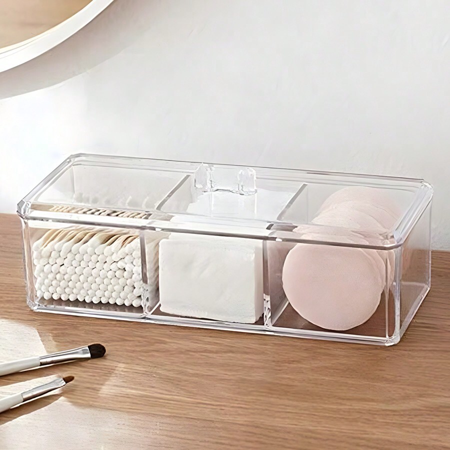 1pc PS Cosmetics Storage Box,  - Home Essentials Bathroom Storage ulasan dan harga