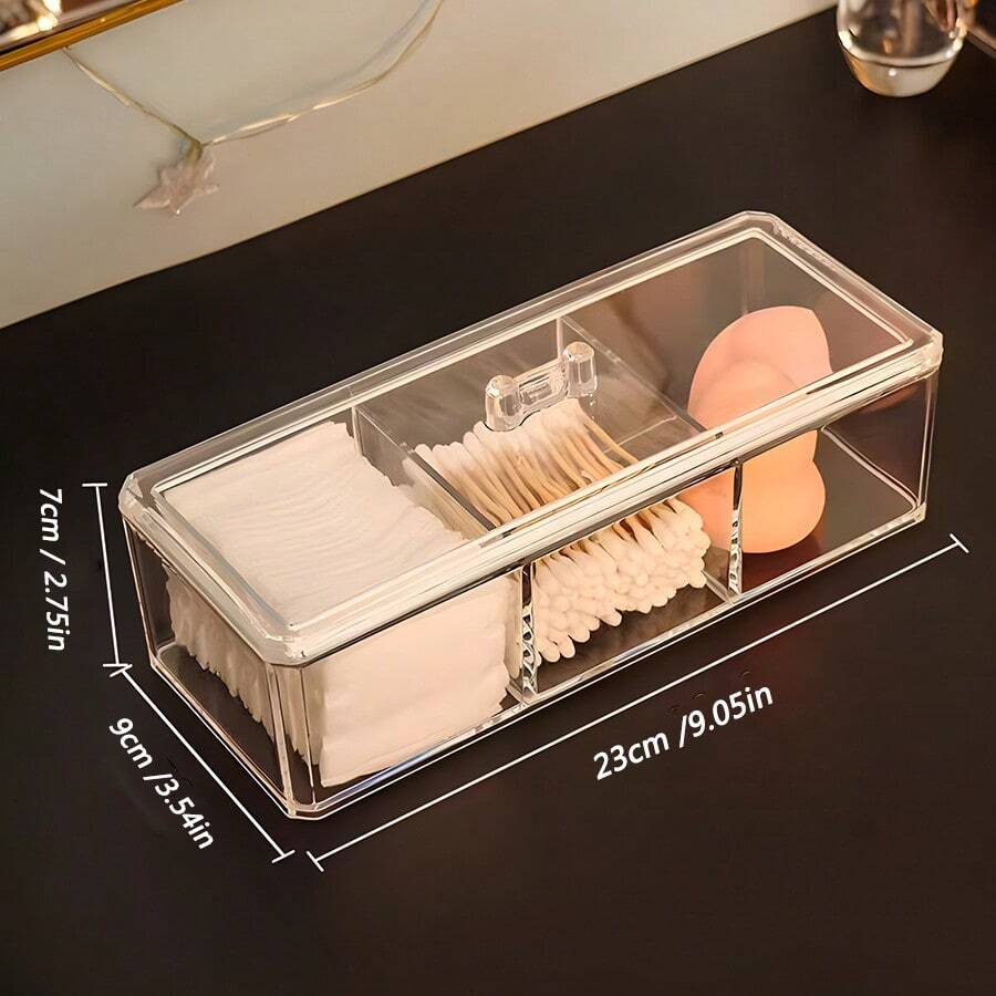 1pc PS Cosmetics Storage Box,  - Home Essentials Bathroom Storage ulasan dan harga