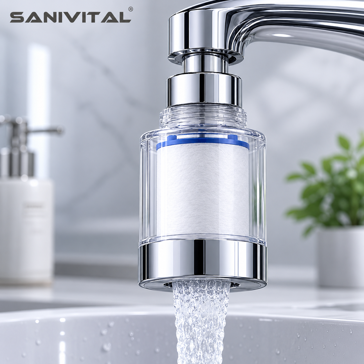 SANIVITAL Faucet Water Filter  - Home Bathroom Water Filter ulasan dan harga