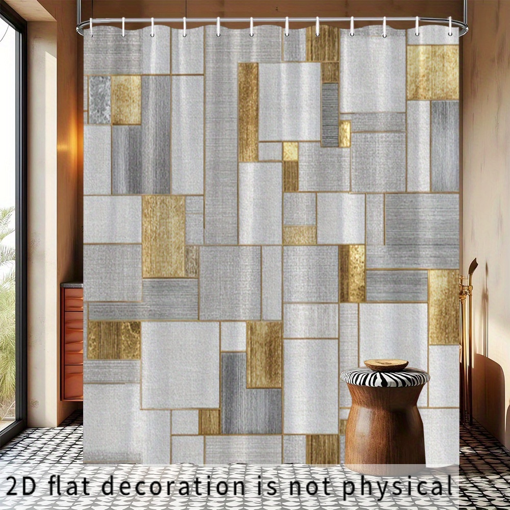 Waterproof Geometric Abstract  - Home Bathroom Tiles Design ulasan dan harga