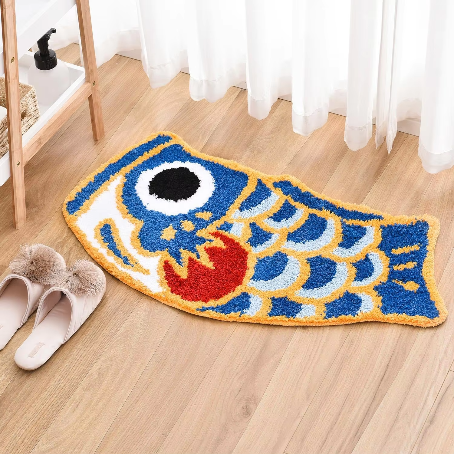 VIKAMA Auspicious Carp Carpet  - Home Goods Bathroom Mats ulasan dan harga